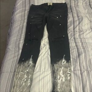 Black and White Skinny Jeans